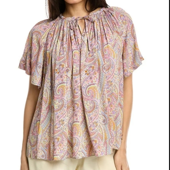 Elie Tahari Tops - Elie TAHARI Paisley Boho Blouse